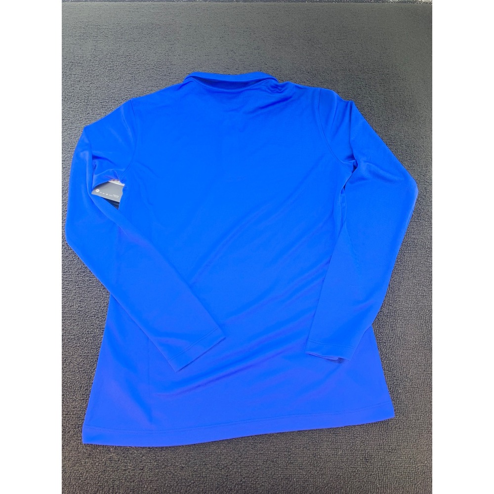 Nike Alabama Crimson Tide Womens Long Sleeve Dri-FIT Polo Shirt M Royal Blue - Picture 2 of 8